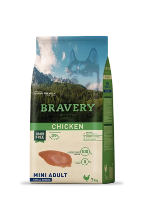 ברייברי בוגר כלב מיני עוף 7 ק"ג