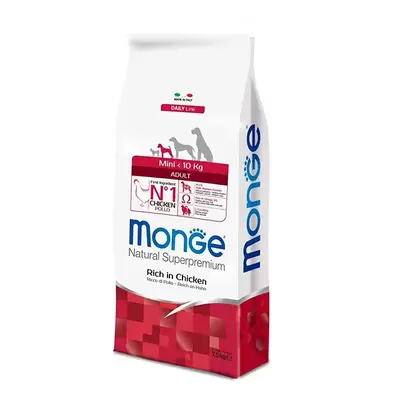 מונג' בוגר כלב מיני עוף 7.5 ק"ג